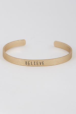 Believe Written Bracelet 7FAD2